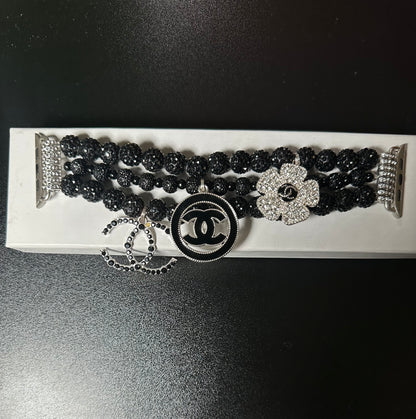 Beauty in Black Apple Watch Bracelet