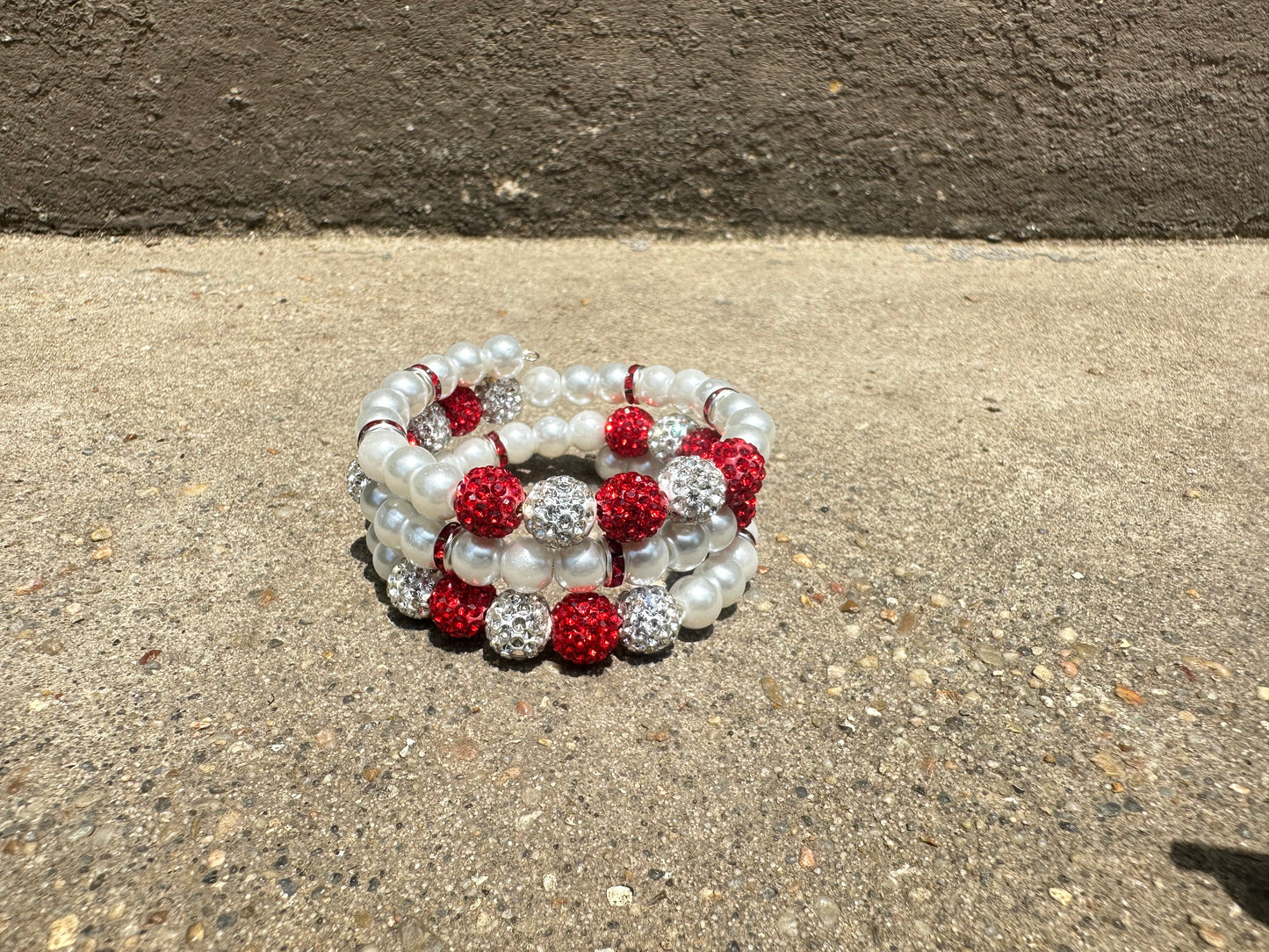 Crimson Stack Bracelet