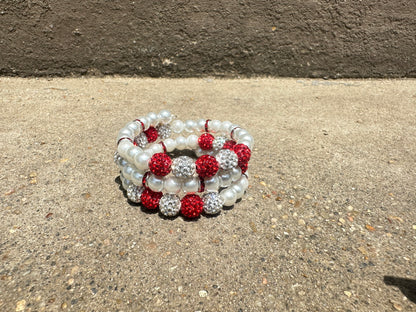 Crimson Stack Bracelet
