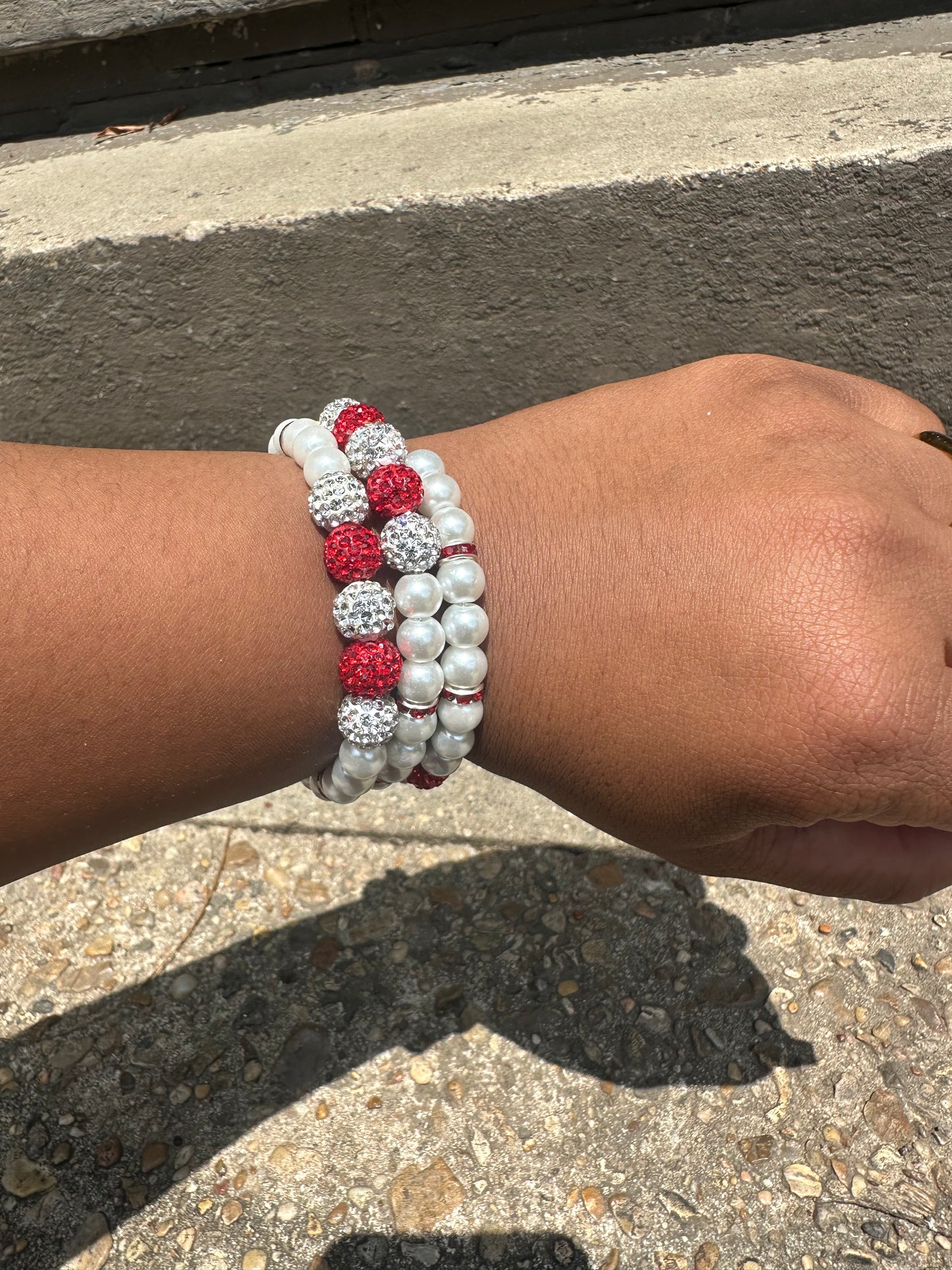 Crimson Stack Bracelet