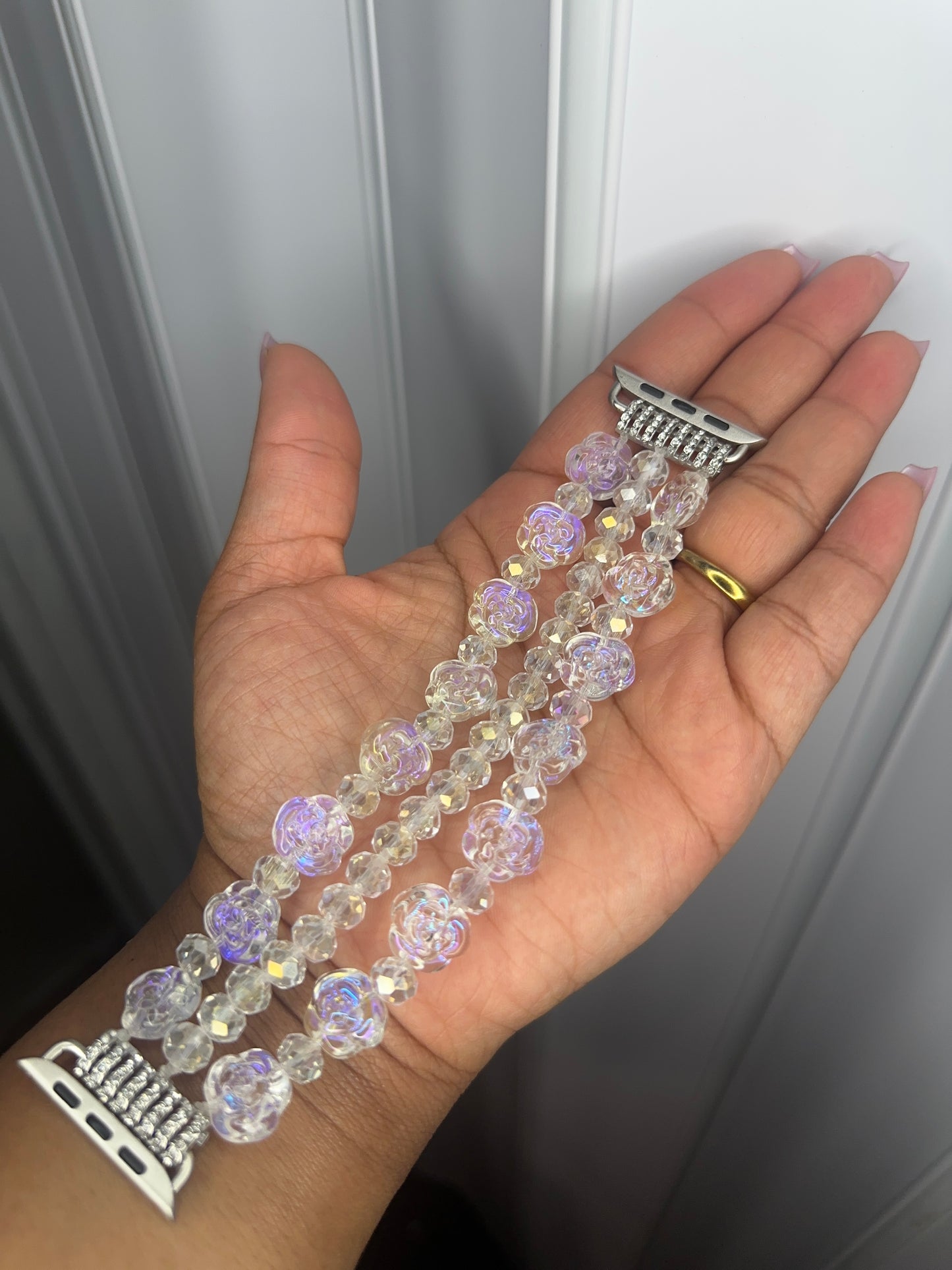 Icy Bloom Apple Watch Bracelet