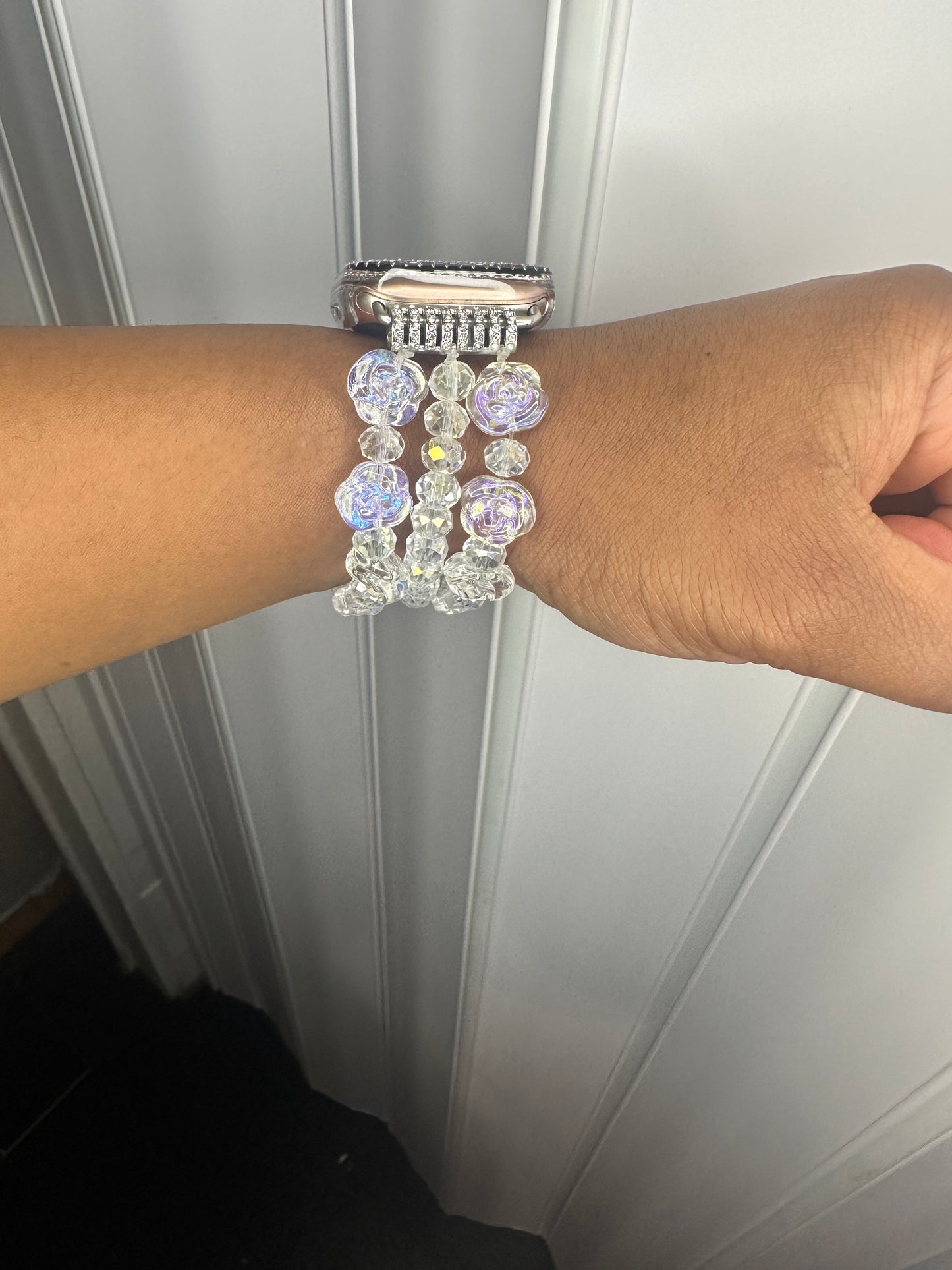 Icy Bloom Apple Watch Bracelet
