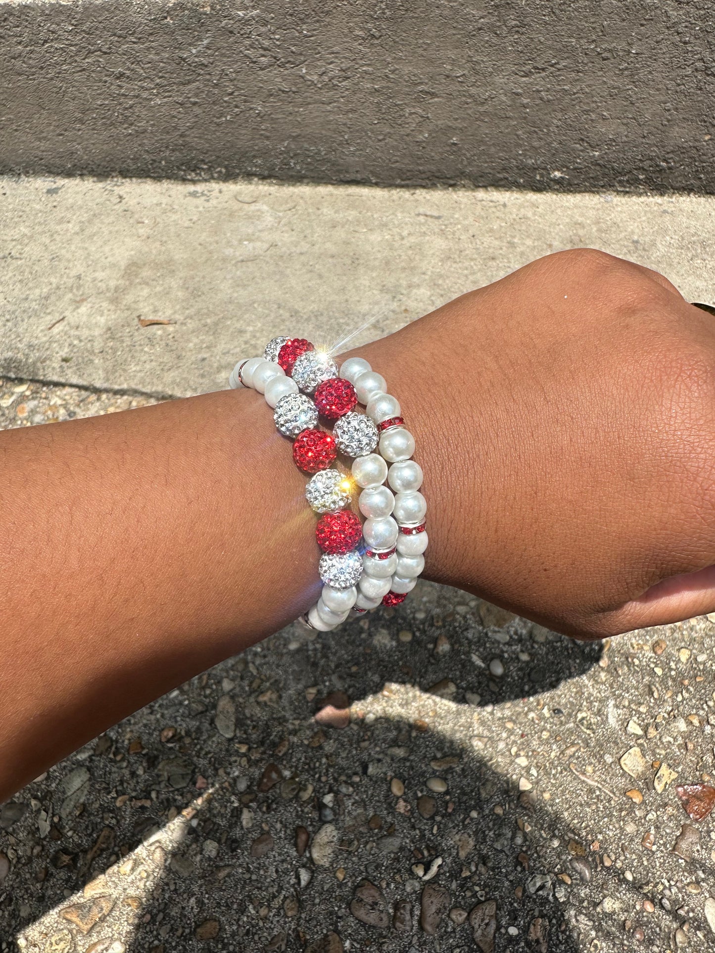 Crimson Stack Bracelet